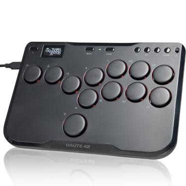 Imagem de JZW-Shop Haute42 Arcade Stick P12, All-Button Arcade Controller for Switch, PC, PS4, PS3, Steam Deck, Arcade Fight Stick with Turbo & Custom RGB, Supports Hot-Swap & SOCD (P12)