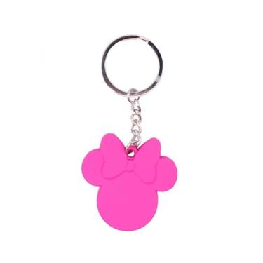 Imagem de Chaveiro Feminino Rosa de Silicone Minnie Mouse Disney Licenciado - Ta