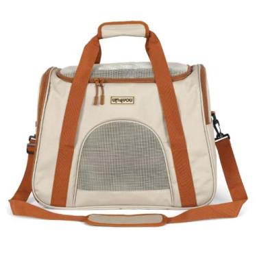 Imagem de Bolsa Transporte Pet Viagem Carro Avião Cachorro Gato - up4you, Bege