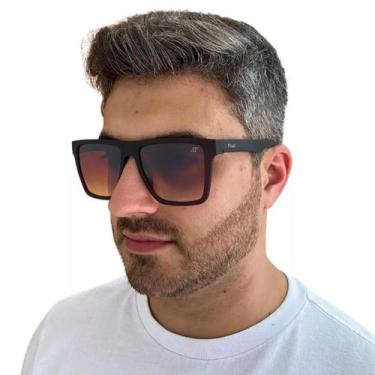 Imagem de Óculos De Sol Masculino Quadrado Grande Original Finoti Uv400 Inverno 