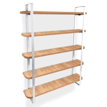 Imagem de Expositor De Esmalte Arusi Nicho Organizador 5 Prateleiras - Branco/jade