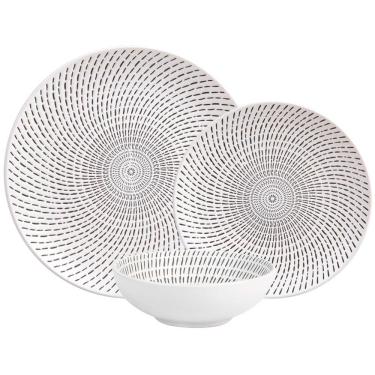 Imagem de Aparelho De Jantar 18 Peças L Hermitage Em Cerâmica Branco