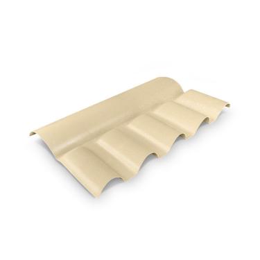 Imagem de Cumeeira Articulada Pvc Colonial 88Cm Lux Telhas Marfim