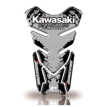 Imagem de Protetor De Tanque Adesivo Moto Kawasaki Preto