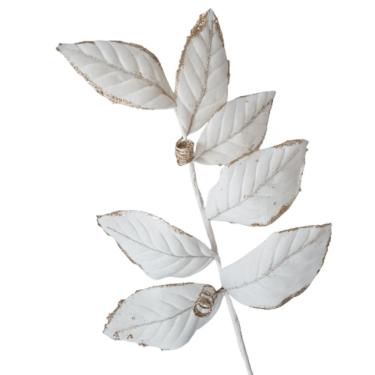 Imagem de Galho Decorativo Veludo Branco 65cm 65cm