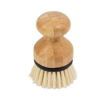 Imagem de Escova De Limpeza Redonda Com Pega De Bambu Oikos:preto