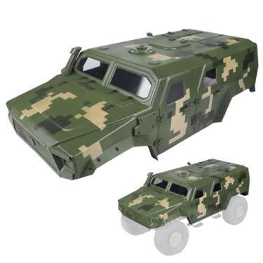 Imagem de HobbyPark RC Crawler Body Shell Military Truck Style for 313mm 324mm Wheelbase Compatible with Traxxas TRX4 Axial SCX10 1/10 Scale (Camouflage Green)