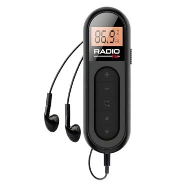 Imagem de Generic Receptor De Rádio Fm Portátil, Mini Bolso Recarregável Com Melhor Recepção E Som Estéreo, Ideal Para Ouvir Em Qualquer Lugar, Correr, Acampar (1 Pacote)