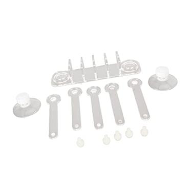 Imagem de Enfeites de, Rack de de Aquário Com Ventosas 5 Garras Forma de árvore Acrílico Transparente Suporte de Fragmento de para Tanque de Peixes de Aquário Rack de de,