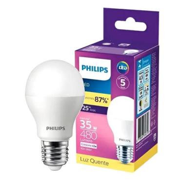 Imagem de Lâmpada Led Bulbo Philips E27 4.5w 3000k 480lm Bivolt