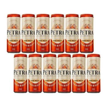 Imagem de Cerveja Petra Puro Malte Puro Malte 12 Unidades Lata 350ml