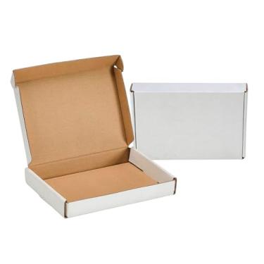 Imagem de TUKYLIL Caixas De Remessa 7X5X1" (Pacote Com 25), Caixa Papelão Ondulado Branca, Para Embalagem Correspondência Pequenas Empresas, Presentes, Artesanato, Joias, Suprimentos Diários