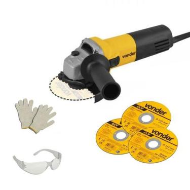 Imagem de Esmerilhadeira Vonder Eav 650 com 3 discos de 4 1/2 + acess