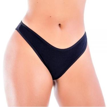 Imagem de Calcinha Fio Preto em Algodão Egípcio - Ahavá Store, GG, Preto