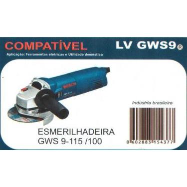 Imagem de Escova Carvão Esmerilhadeira Gws 9 - 115/100 Bosch Lv Gws9 - LUVIC