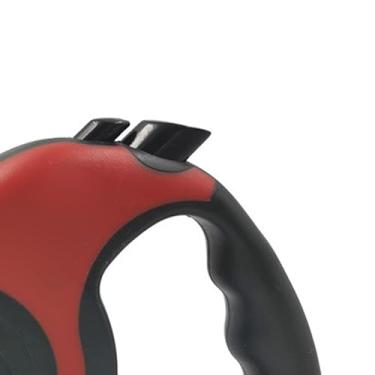 Imagem de HEEPDD Coleira Retrátil de Cachorro Com Controle de Botão Grande, Alça Confortável Cinto de Segurança Cão de Cão de de cã (vermelho)