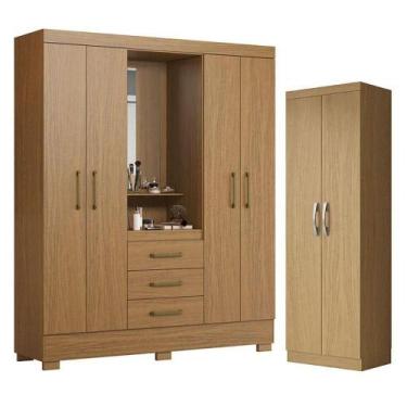 Imagem de Guarda Roupa Solteiro Paris 2045150 E Armário Multiuso New 2000192 Ata