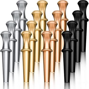 Imagem de 20 Pieces Metal Cribbage Pegs Cribbage Board Pegs Fit 1/ 8 Holes with Drawstring Storage Pouch for Cribbage Traditional Board Game, 4 Colors