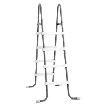 Imagem de Escada Dupla 122 Cm para Piscina Inflável e Estrutural Intex