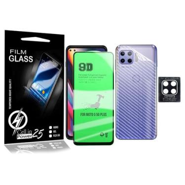 Imagem de Pelicula Cerâmica + PELICULA Camera E pELICULA carbono Moto G 5G Plus 