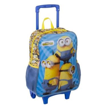 Imagem de Mochila Sestini Com Carrinho Minions M Azul