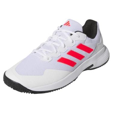 Imagem de adidas Tênis masculino Gamecourt 2.0, Branco/vermelho lúcido, preto, 44