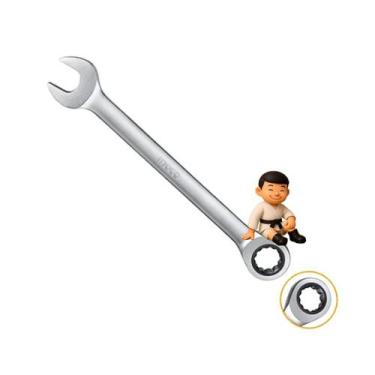 Imagem de Ingco chave combinada com catraca 10mm em aco cr-v
