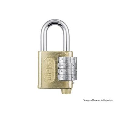 Imagem de Cadeado Segredo Stam 40mm Latonado 605