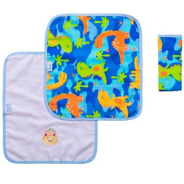 Imagem de Toalha de Boca Estampada com Bordado 3 Unidades Baby Joy