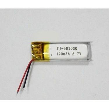 Imagem de 501030 3,7v 2 Fios 5mm X 10mm X 30mm 120mah Recarregavel - bgb