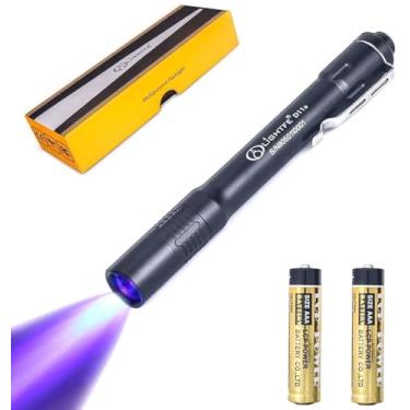 Imagem de LIGHTFE Lanterna Uv Blacklight 365 Nm Com Alta Potência De Saída, Feixe Puro Para Cura Cola, Luz Fluorescente Rochas E Minerais, Detector Urina Animais Estimação Vazamento Corrente Alternada (D11D)
