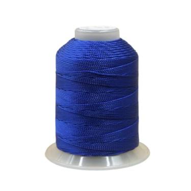 Imagem de Cordão de seda torcida de 0,8 mm, 270 metros, fio de poliéster trançado de 3 camadas para artesanato DIY, macramê, pingentes, joias, pulseiras da amizade, colares (azul royal)