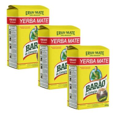Imagem de Barão de Cotegipe, Kit Erva Mate Tipo Uruguay Export Yerba Mate Barão 500g cada