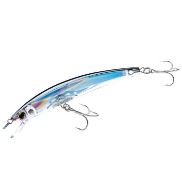 Imagem de Yo-Zuri Isca flutuante Crystal 3D Minnow, prata preta, 11,4 cm
