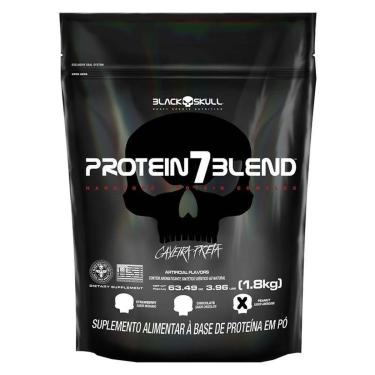 Imagem de PROTEIN 7 BLEND REFIL 1,8KG - BLACK SKULL (AMENDOIM)-Unissex