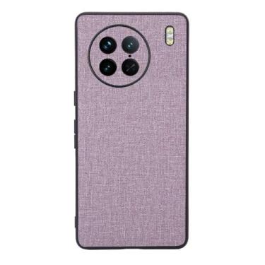 Imagem de Capas Compatível com VIVO X90 PRO,Design de padrão de tela,Pproteção completa de 360°,Pplástico macio,Proteção contra queda-Purple