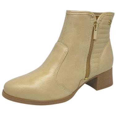 Imagem de Bota Feminina Salto Bloco Cano Baixo Moderna Conforto Dakota