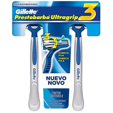 Imagem de Aparelho de Barbear Descartável Gillette Prestobarba UltraGrip3 - 2 Unidades