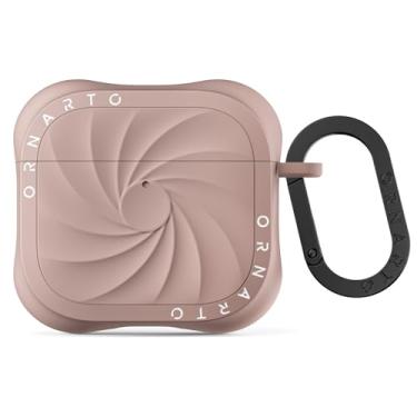 Imagem de ORNARTO Capa Vortuxe para AirPods 4ª geração, capa de silicone líquido com design elegante antiarranhões, proteção contra quedas MIL-STD para AirPods 4 - Latte