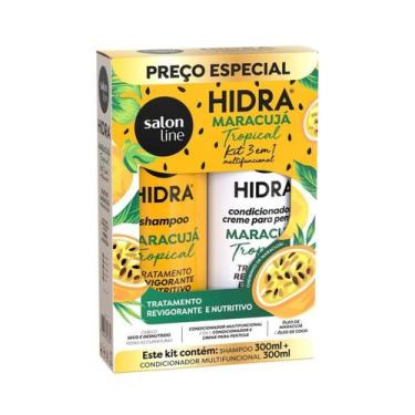Imagem de Kit Shampoo e Condicionador Hidra Maracujá 300ml Salon Line