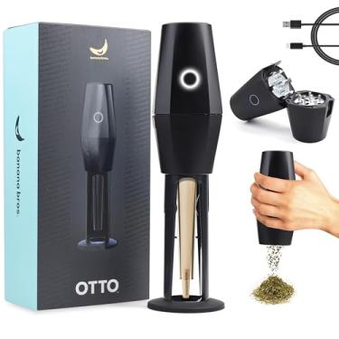 Imagem de Banana Bros OTTO Moedor elétrico inteligente de especiarias – Moedor automático de ervas com tecnologia inteligente – Recarregável via USB – Fresagem portátil para ervas secas e especiarias – Preto