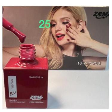 Imagem de Esmalte Gel Led Uv Zem Nail Gel Soak Off Color Coat 10ml Uv/Led Novas 