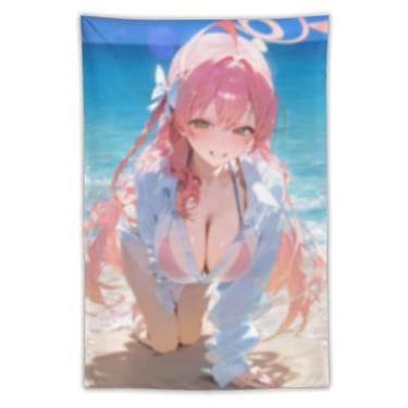 Imagem de LIEGBMEU Sexy Bikini Hot Anime Girl Tapeçaria 101.6 cm x 152.4 cm Interior Exterior Wall Quilt Art Decoração de Tapeçaria Caprichosa, AF411