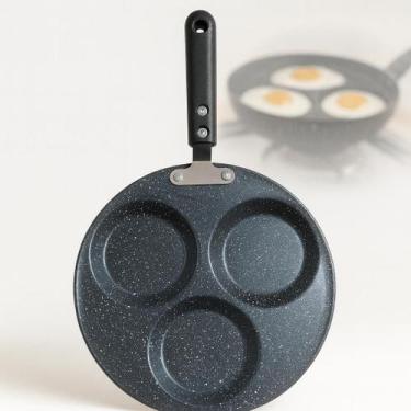 Imagem de Frigideira Fritar Ovos Antiaderente 3 Divisórias 23cm Fogão A Gas Cook