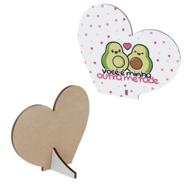 Imagem de Kit 20 Lembranças Dia Dos Namorados Mdf Coração - DK Decor, "Minha Met