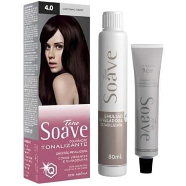 Imagem de Coloração Capilar Tonalizante Sem Amônia Tono Soave Capelli (4.0 Castanho Médio)