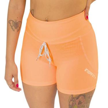 Imagem de Short Feminino Suplex Fitness Insanity Sunny, Laranja, GG
