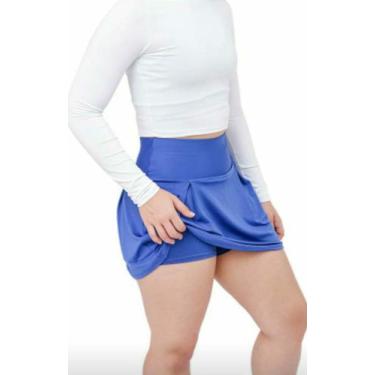 Imagem de shorts saia feminino - FREITAS MODAS, Azul, Marinho, G
