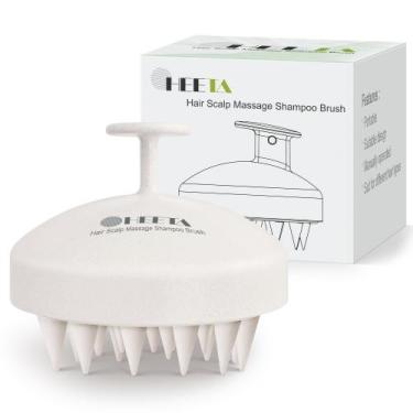 Imagem de Escova de shampoo Scalp Scrubber HEETA Wheat Straw Beige