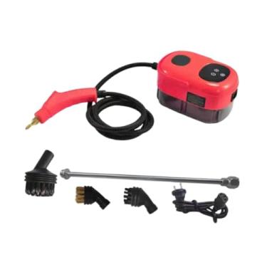 Imagem de WeiLaiKeQi Limpador a Vapor Pressurizado de Alta Temperatura com Tanque Ajustável em 6 Níveis para Sofá, Banheiro, Micro-ondas, Forno E Estofados de Banheiros, Vermelho, Tamanho real